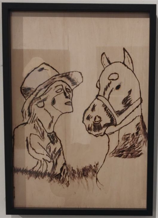 copyright dame en paard